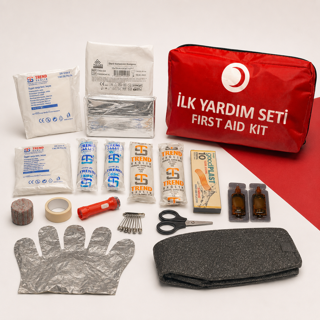 İlkYardımPro Araç İlk Yardım Çantası – Karayolları Mevzuatına Tam Uyumlu
