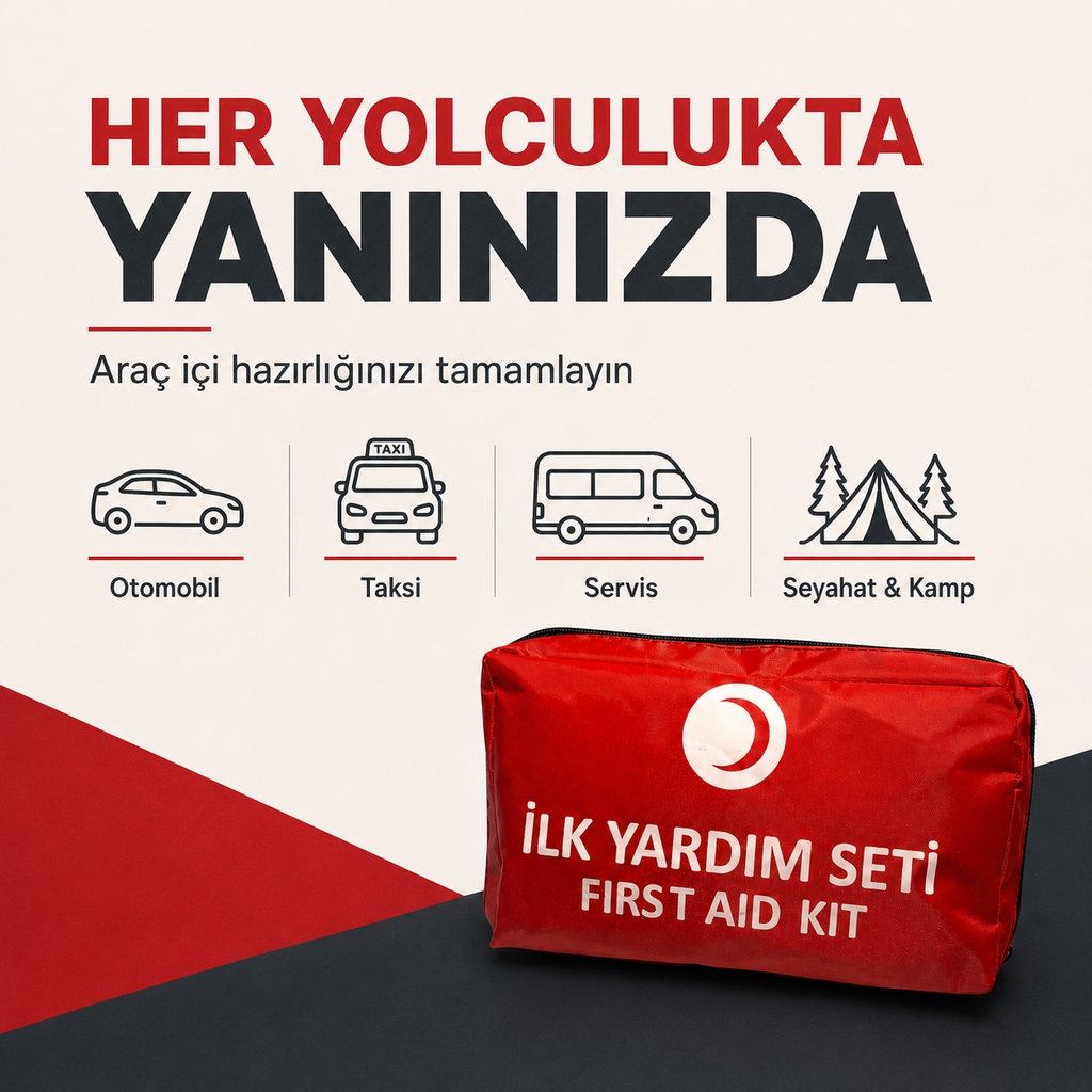 İlkYardımPro Araç İlk Yardım Çantası – Karayolları Mevzuatına Tam Uyumlu